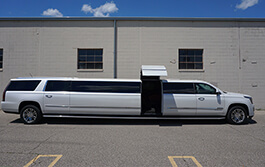 limo with hardwood floors